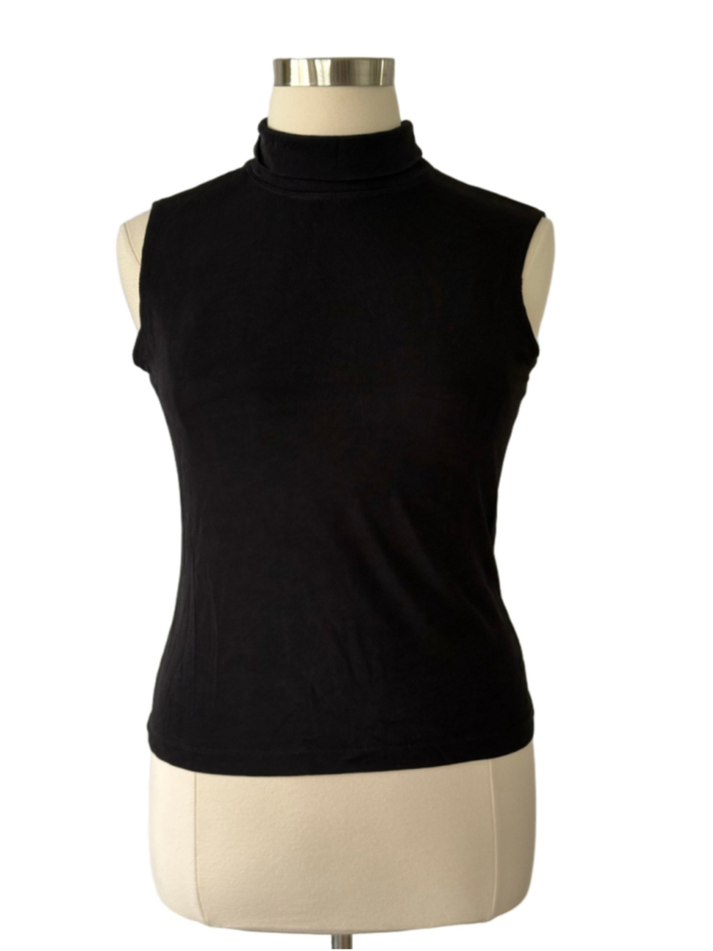 Chico's Travelers Black Sleeveless T- Neck Tee Size 16 (Chico's sz 3)